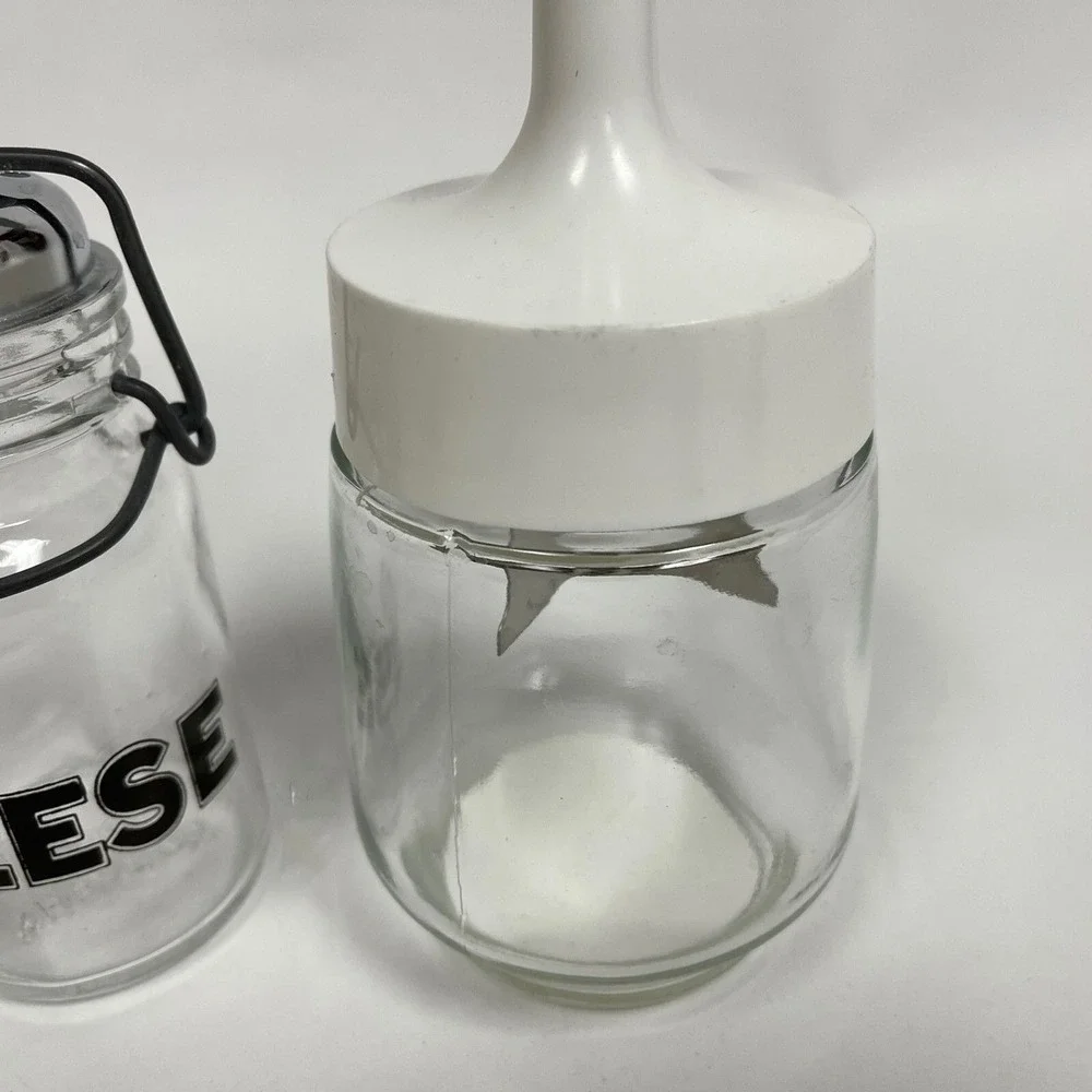 Chopper for onions tomatoes‎ cheese shaker storage clear glass plastic